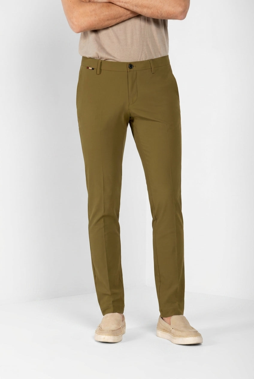 Milano Dynamic pantalone chino jogger uomo in jersey super tecnico extra slim fit