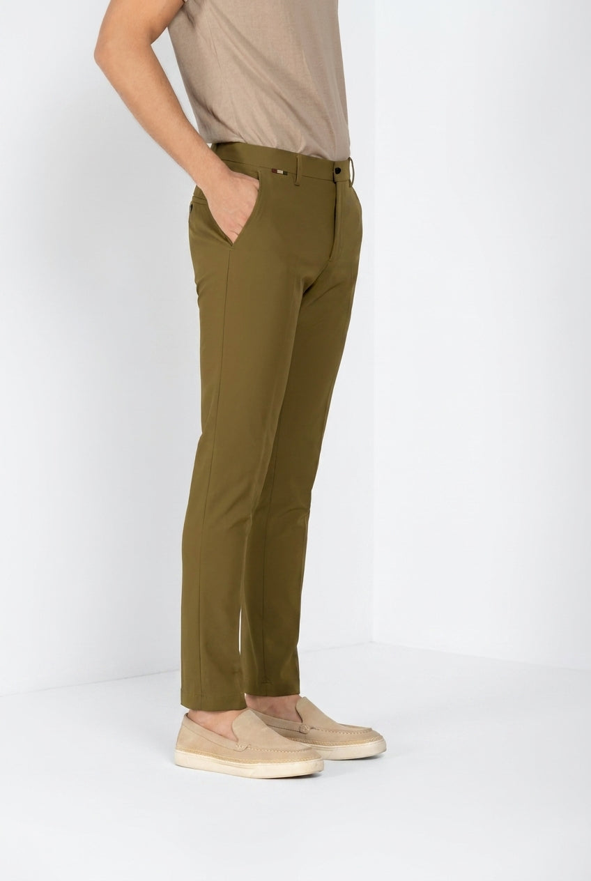 Milano Dynamic pantalone chino jogger uomo in jersey super tecnico extra slim fit