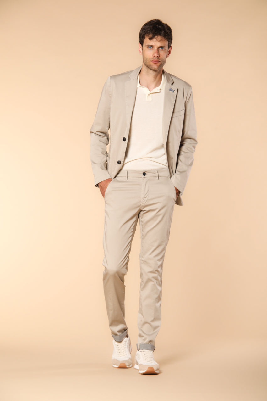 Torino pantalon chino homme en satin technique travel stretch Slim Fit