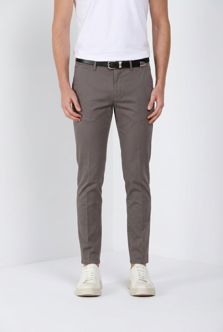 Torino Travel pantalone chino uomo in raso tecnico travel stretch slim fit