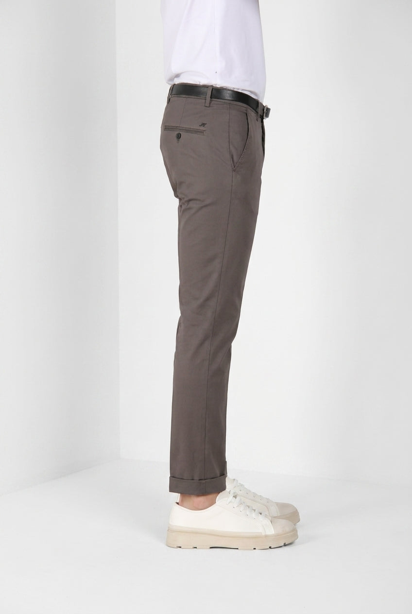 Torino Travel pantalone chino uomo in raso tecnico travel stretch slim fit