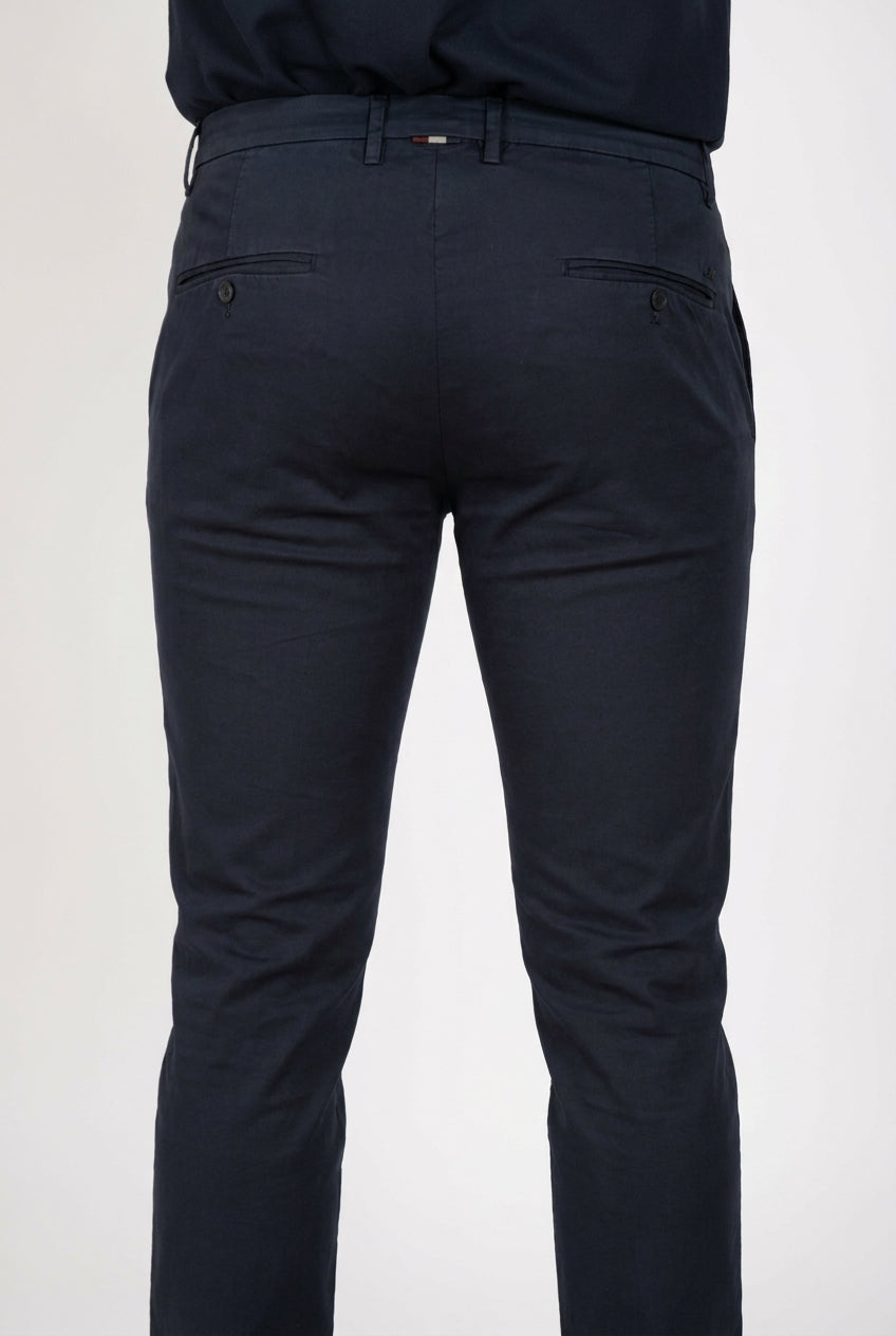 Torino Travel men's chino pants in technical travel stretch satin slim fit