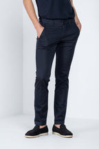 Torino Travel men's chino pants in technical travel stretch satin slim fit