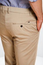 Torino Travel men's chino pants in technical travel stretch satin slim fit