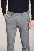 Foto 2 Torino Jog pantalone chino uomo in jersey con microdisegno slim fit