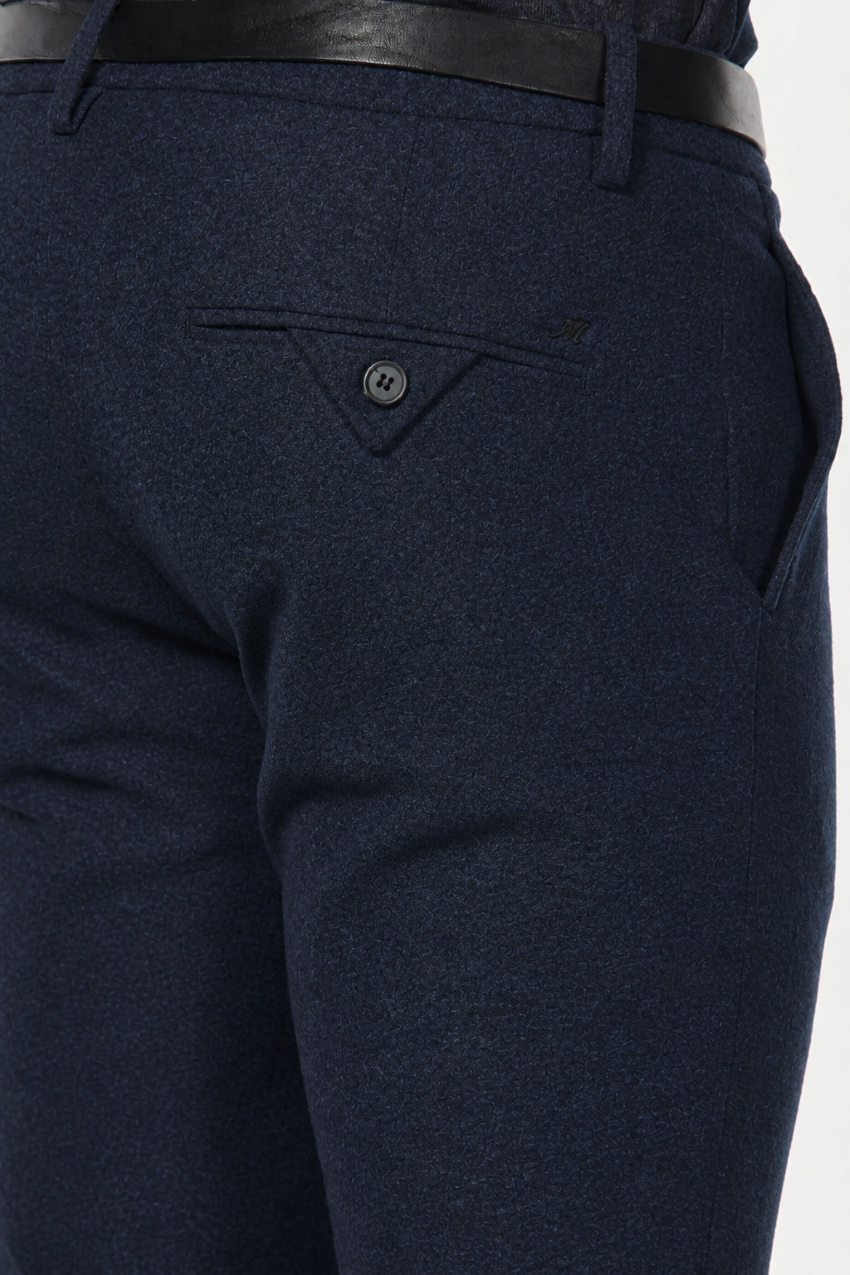 Torino Jog pantalon chino homme en jersey flanelle slim fit