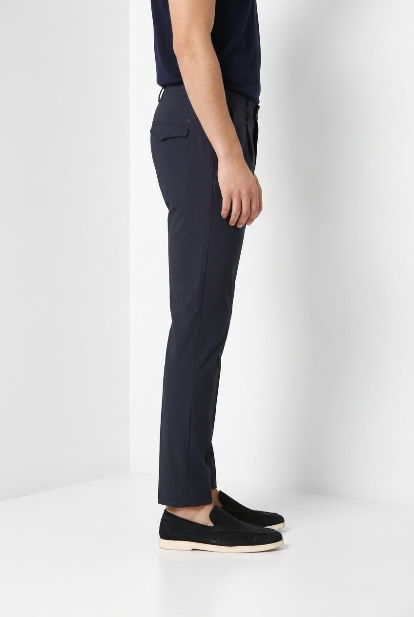 Torino 1 Pinces Dynamic pantalone chino jogger uomo in jersey super tecnico slim fit