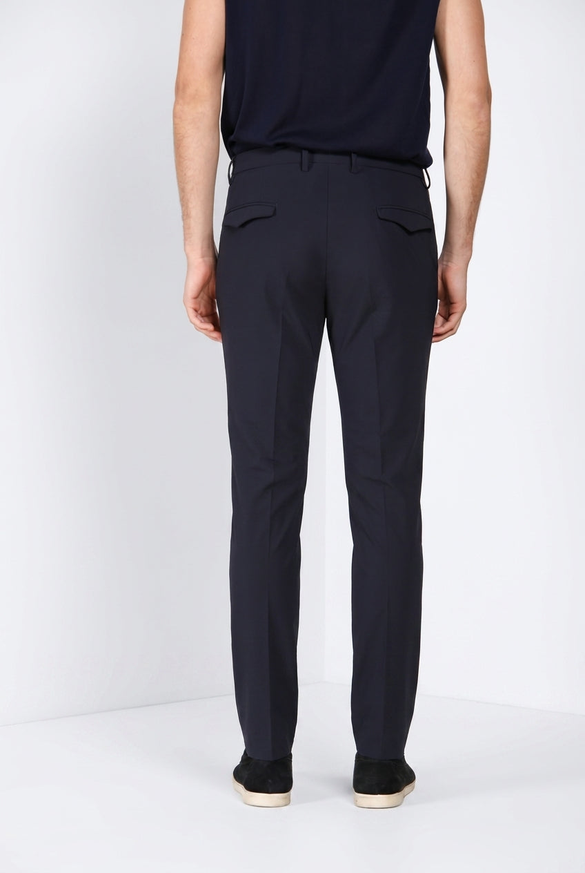 Torino 1 Pinces Dynamic men's chino jogger pants in super technical jersey slim fit