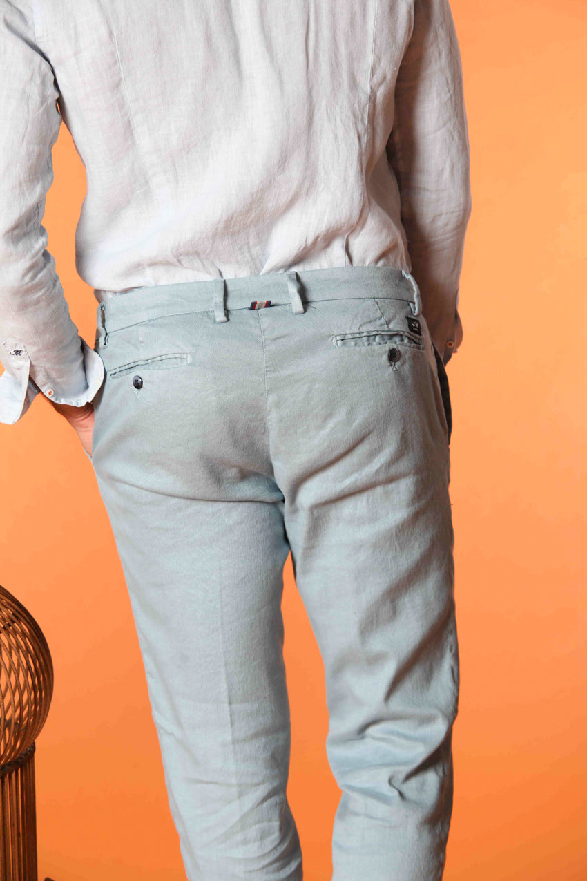 New York Herren Chino Hose aus Leinen und Baumwoll-Twill Regular Fit