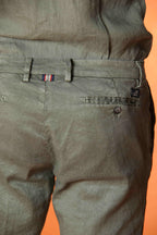 New York pantalon chino homme en lin et twill de coton regular fit 