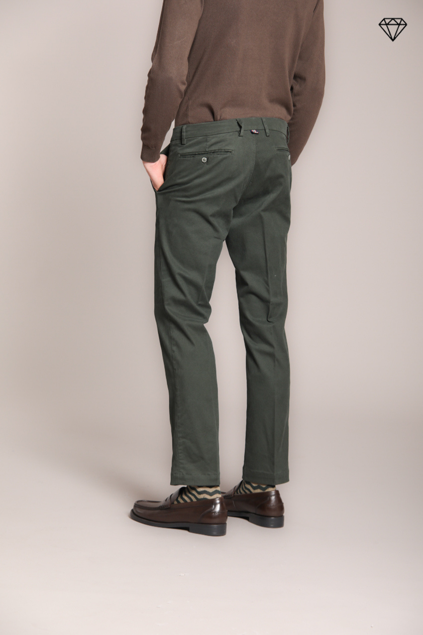 New York pantalon chino homme en gabardine stretch regular fit ①