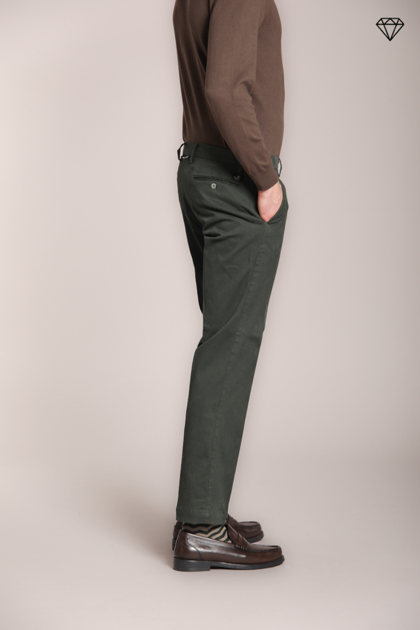 New York pantalon chino homme en gabardine stretch regular fit ①