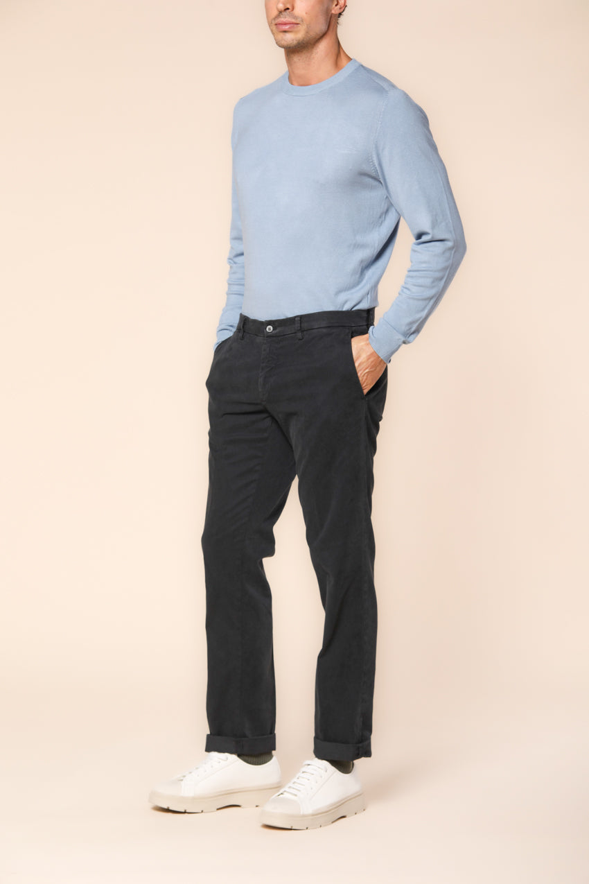 New York pantalon chino homme en gabardine stretch coupe régulière ①.