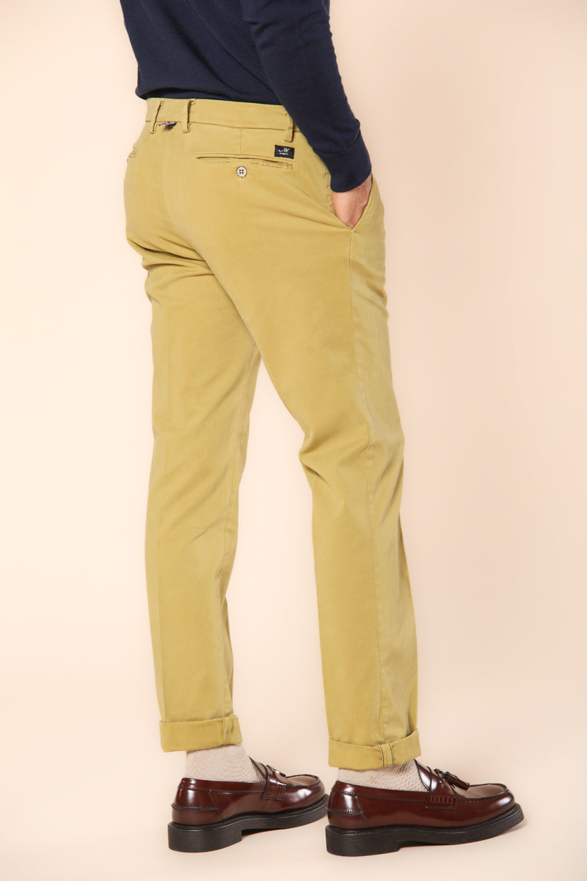 New York pantalon chino homme en gabardine strech coupe régulière ①.