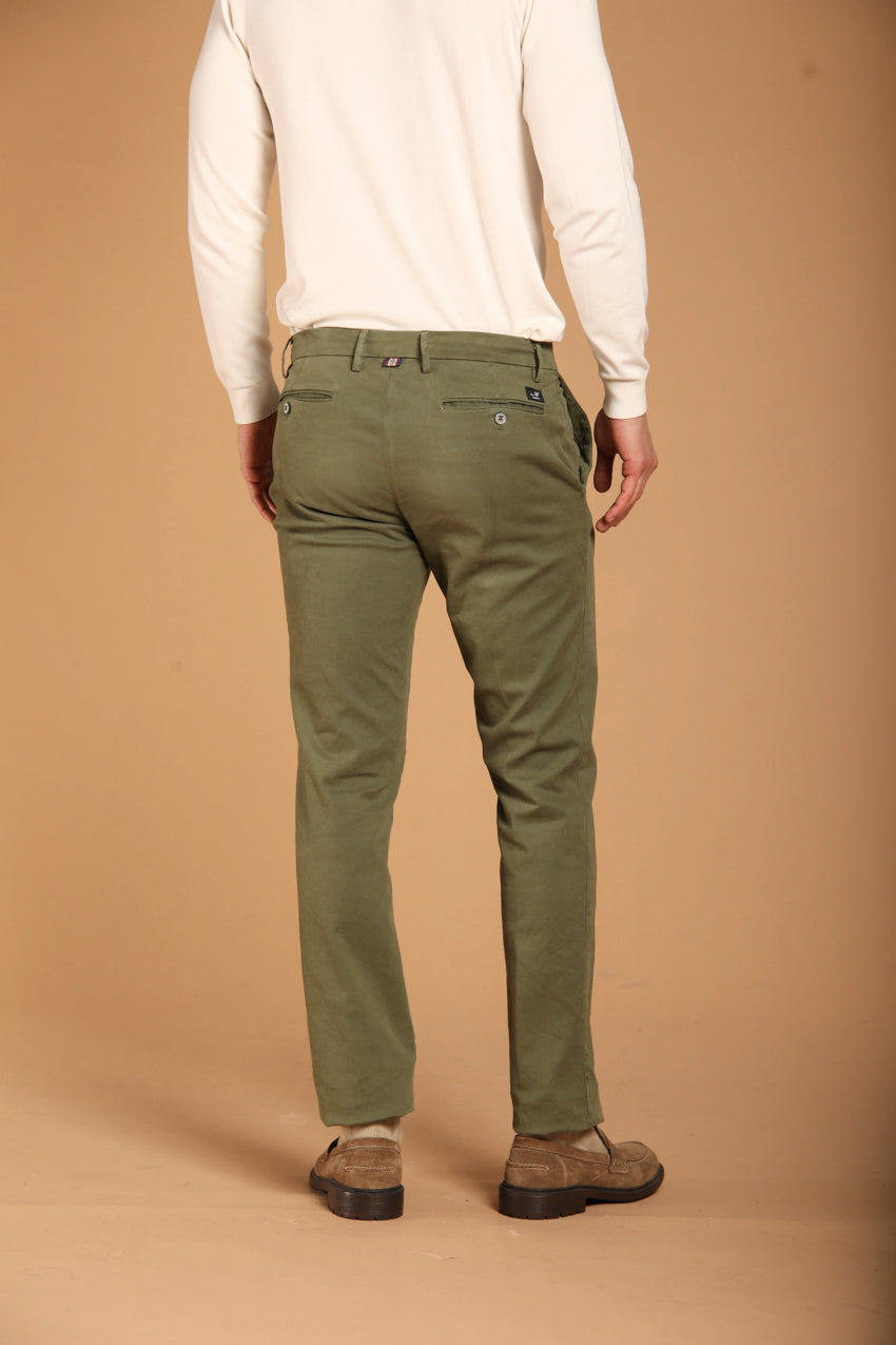 New York men's  chino pants in gabardine  stretch regular fit ①