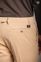 Foto 2 New York pantalone chino uomo in gabardina stretch regular fit ①