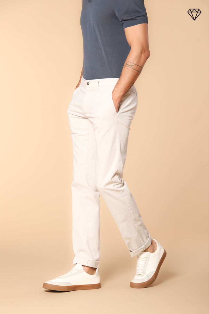New York pantalon chino homme en satin stretch regular fit ①