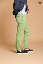 New York pantalon chino homme en satin stretch regular fit ①