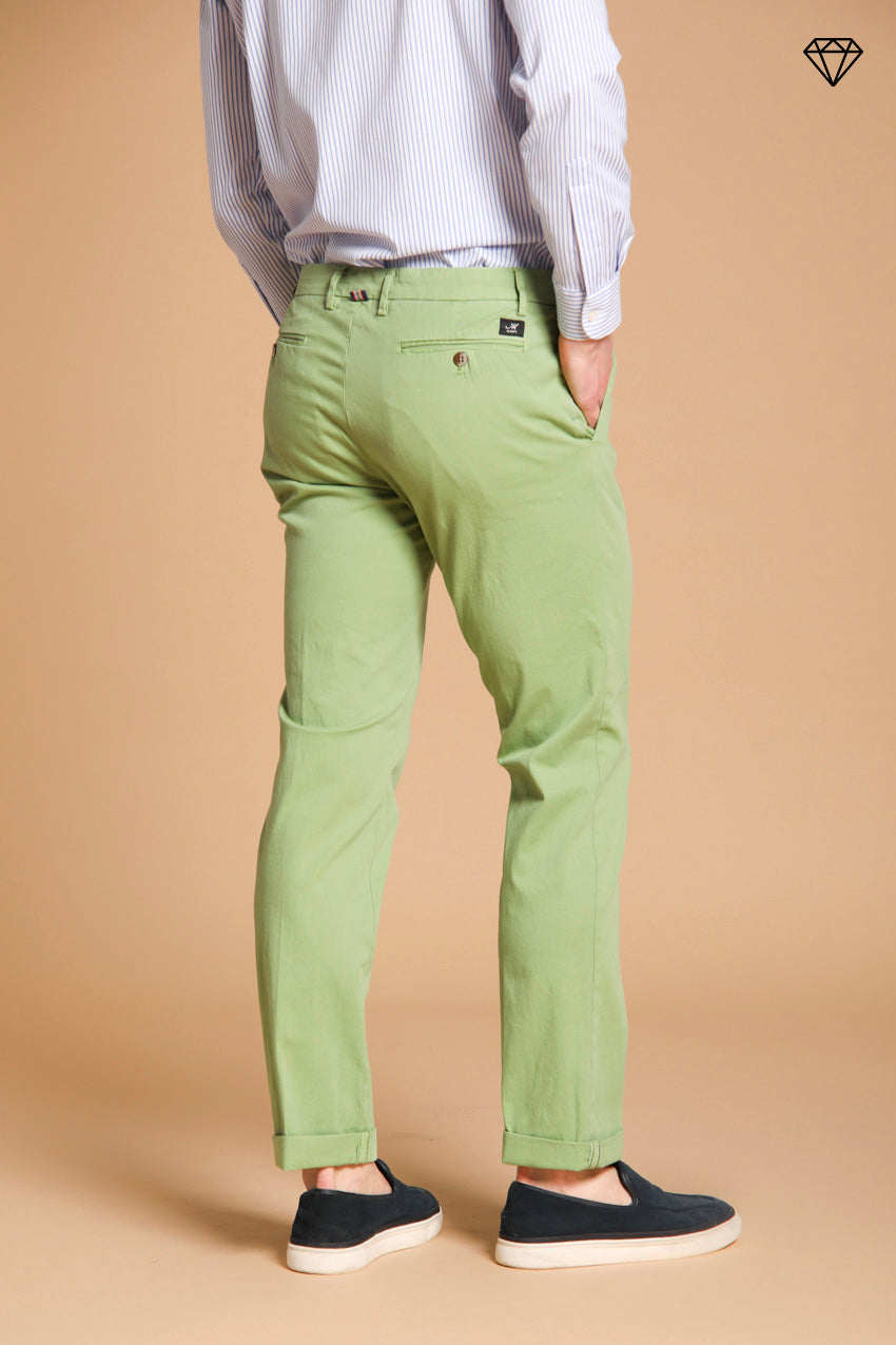 New York pantalon chino homme en satin stretch regular fit ①