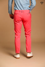 New York pantalone chino uomo in raso stretch regular fit ①