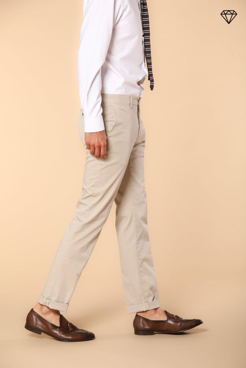 New York Pantalon chino homme  en satin stretch regular fit ①