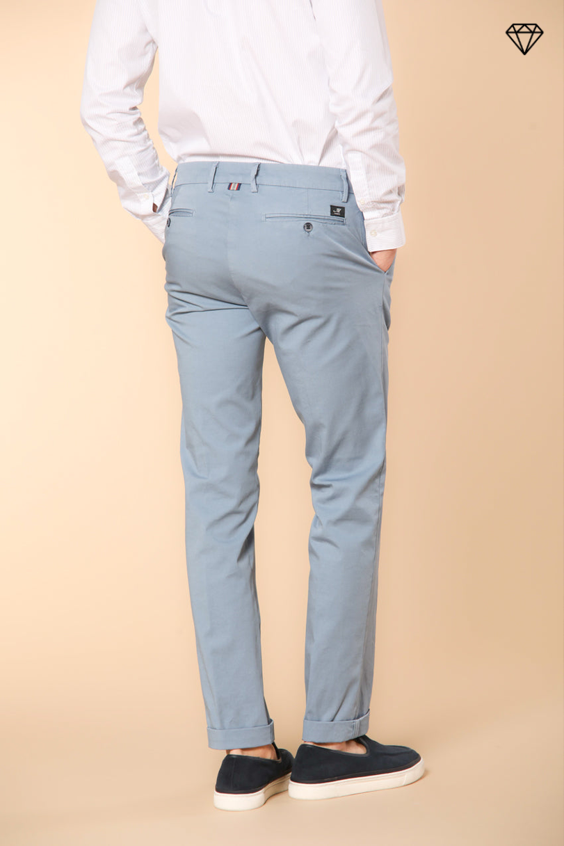 New York pantalone chino uomo in raso stretch regular fit ①