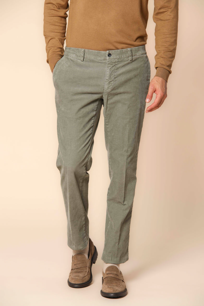 New York Herren Chino-Hose aus Samt 1000 Streifen Regular Fit