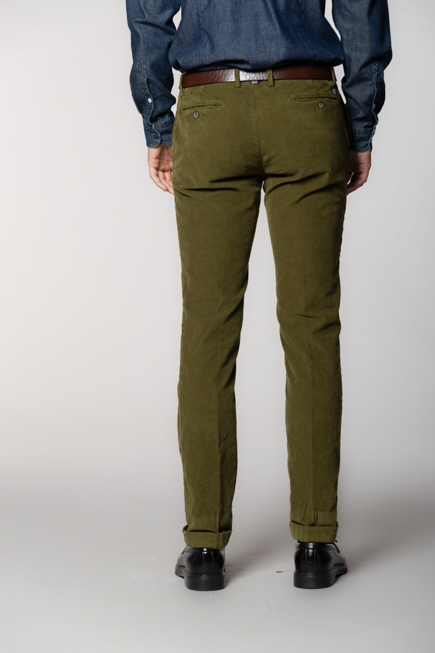 New York pantalone chino uomo in velluto 1000 righe regular fit