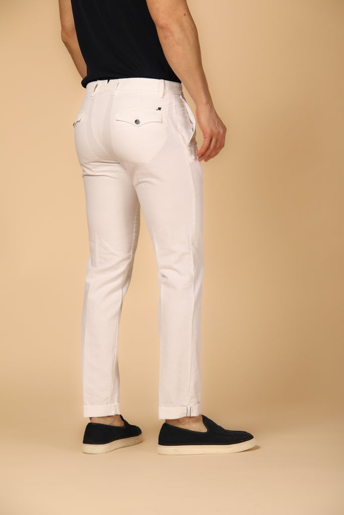 Image 2 de pantalon chino homme modèle New York City en blanc, coupe régulière de Mason's