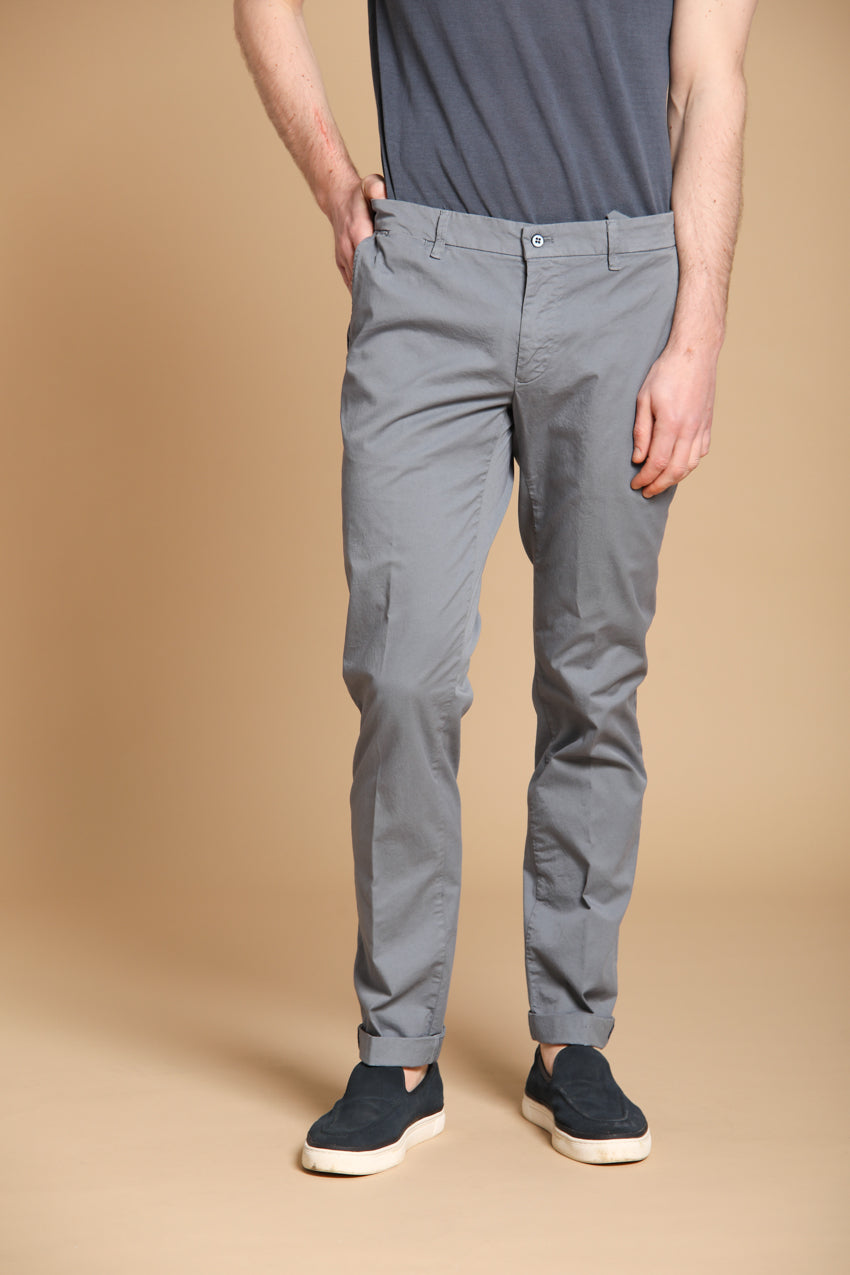New York City pantalon chino homme en twill de coton pima léger stretch regular fit 