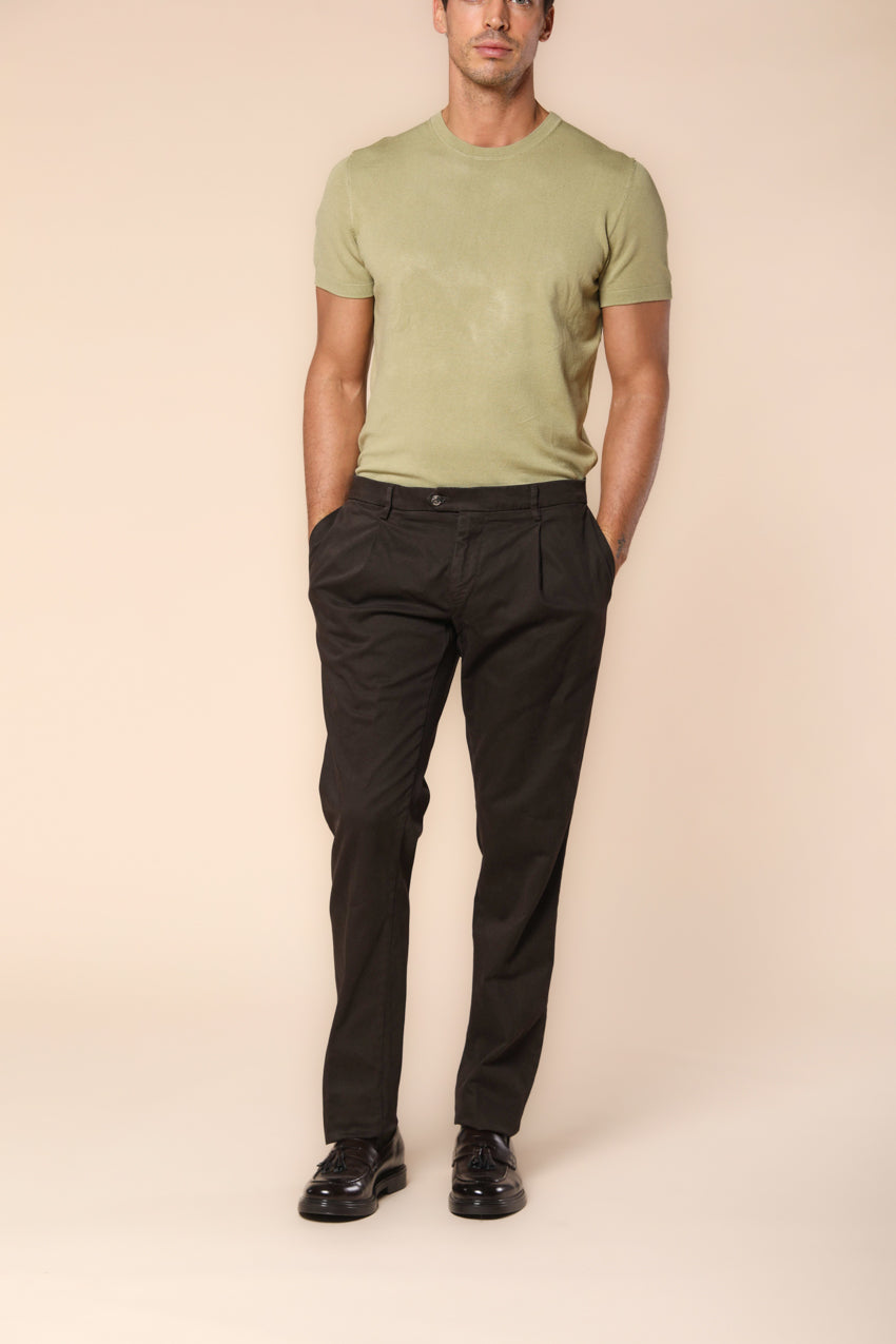 Genova Herren Chino Hose aus Gabardine Regular Fit