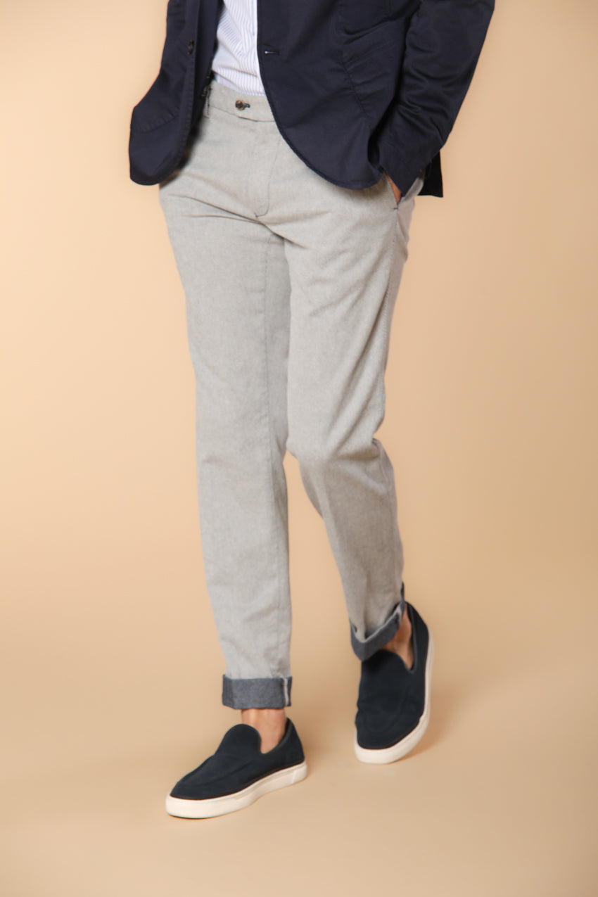 New York Sartoriale pantalon chino homme en coton cover teint en fil coupe Regular 