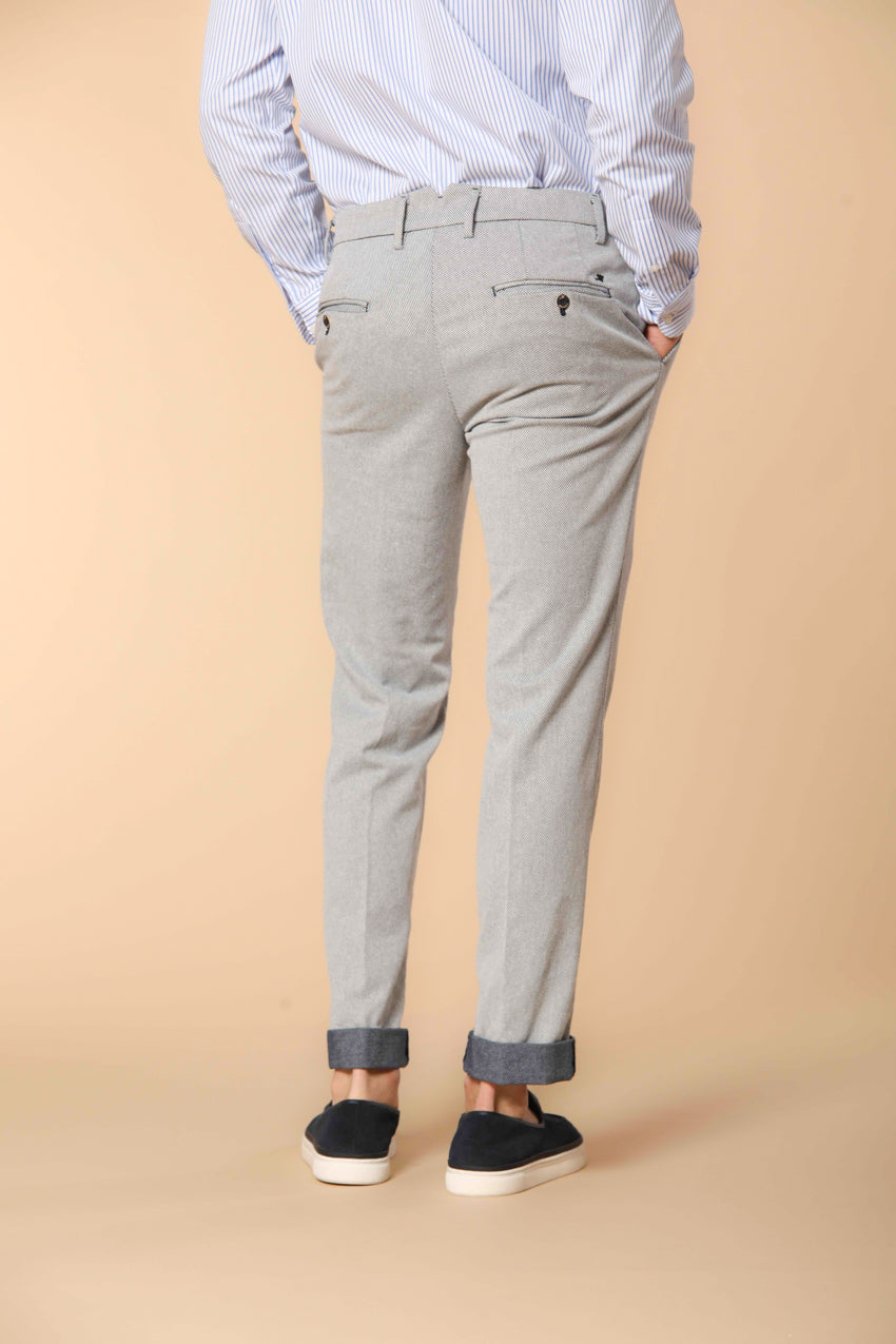 New York Sartoriale pantalon chino homme en coton cover teint en fil coupe Regular 