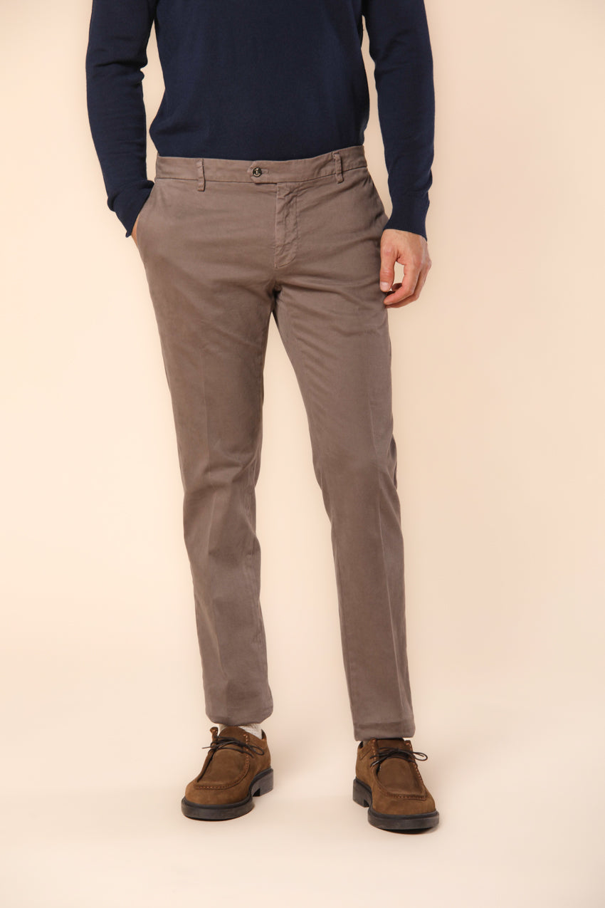 New York Times Herren Chino-Hose aus Gabardine mit Schneidedetails regular Fit