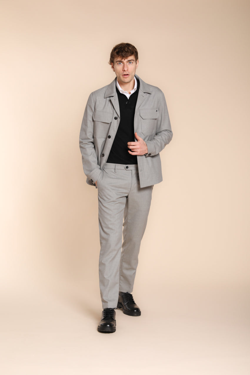 Foto 3 New York pantalone chino uomo in cotone lana regular fit