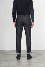 New York pantalone chino uomo in denim stretch regular fit