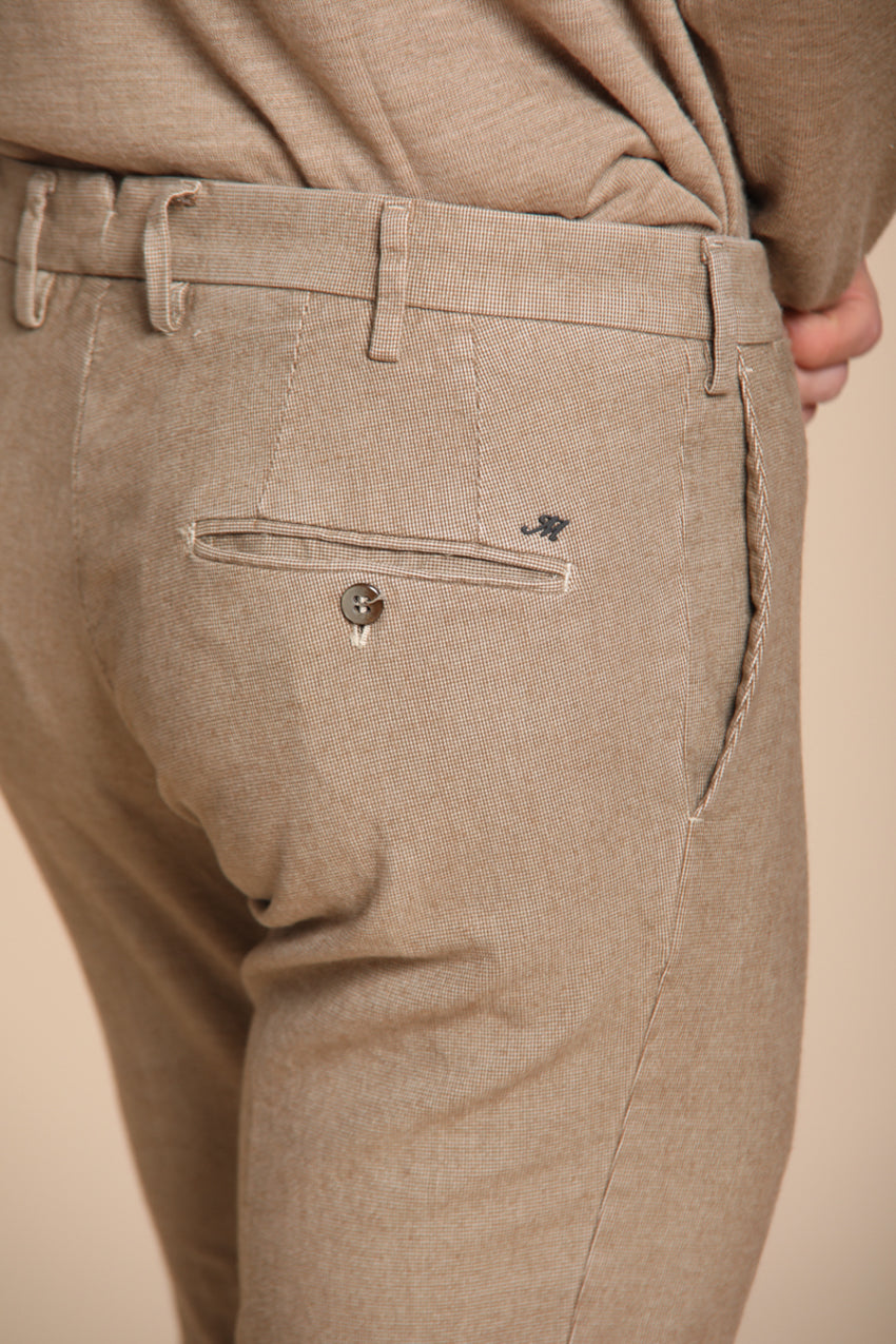 Foto 2 New York Sartoriale pantalone chino uomo stampa micro muline regular fit