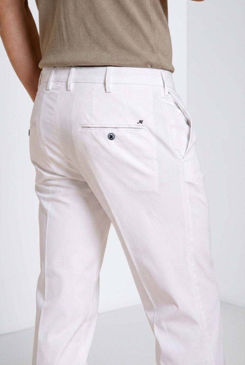 New York pantalon chino homme en gabardine stretch regular fit ①