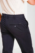 New York pantalone chino uomo in gabardina stretch regular fit ①