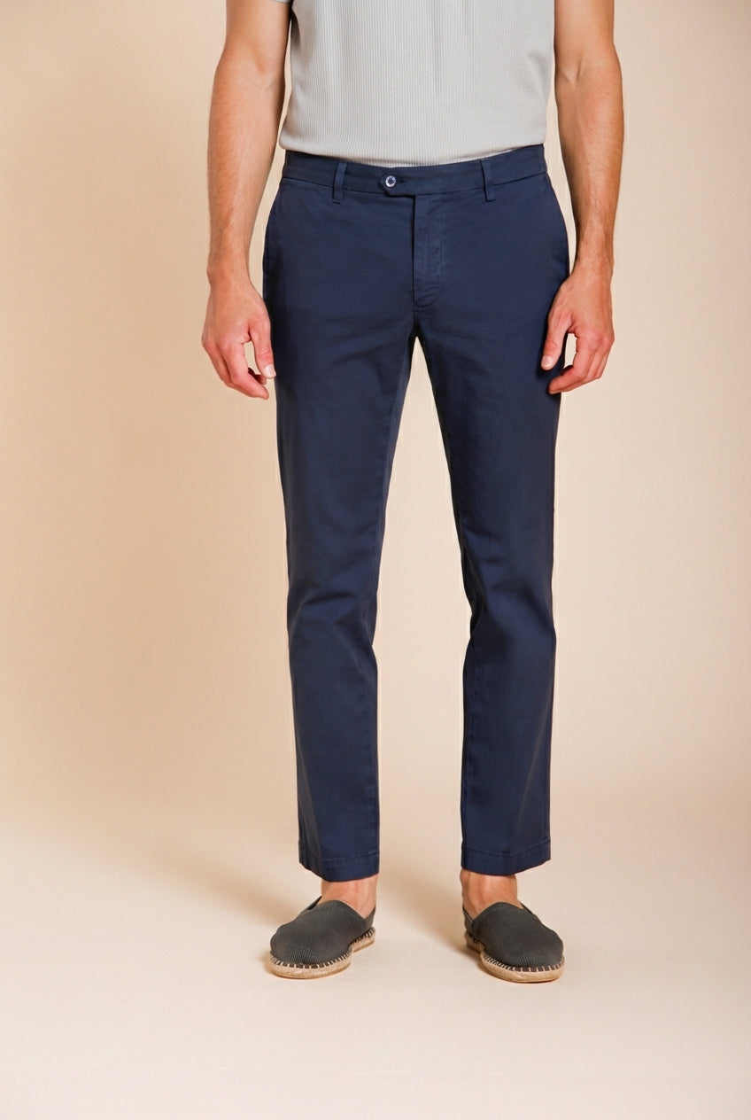 New York pantalon chino homme en gabardine stretch regular fit ①
