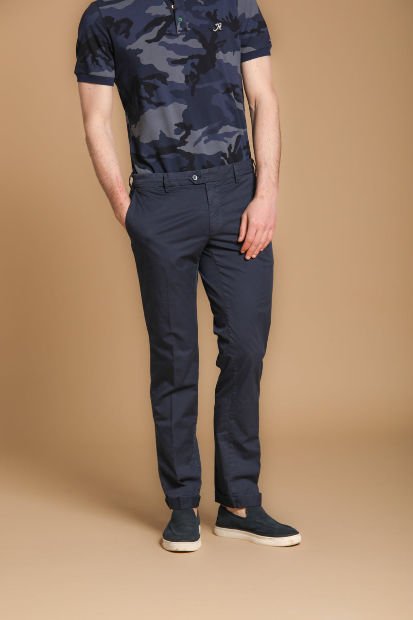 New York Sartoriale pantalone chino uomo sartoriale in cotone pima regular fit