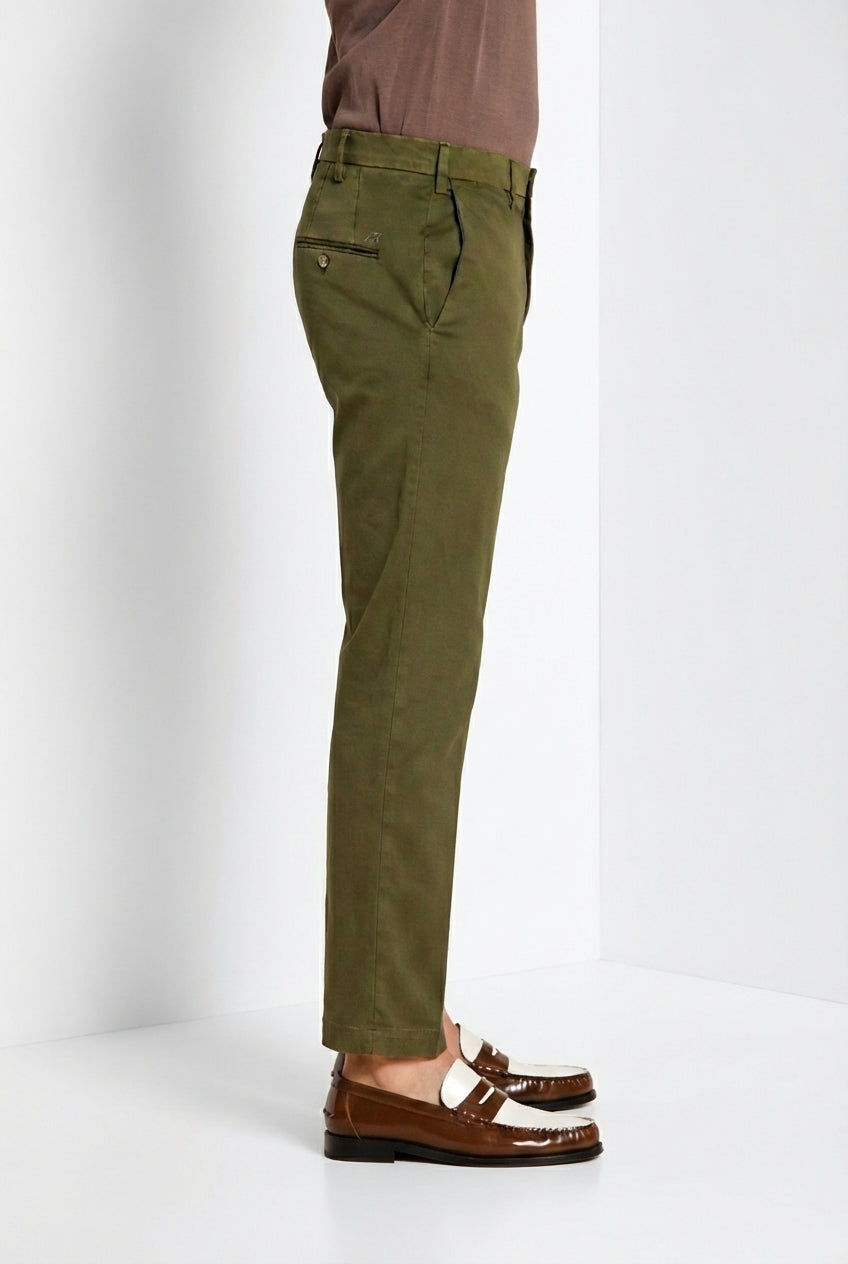 New York pantalon chino homme en gabardine stretch regular fit ①