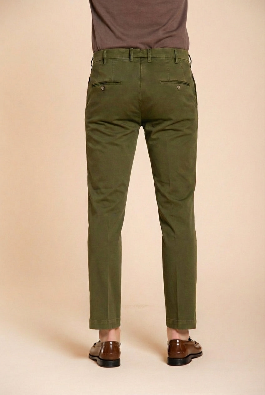 New York pantalon chino homme en gabardine stretch regular fit ①