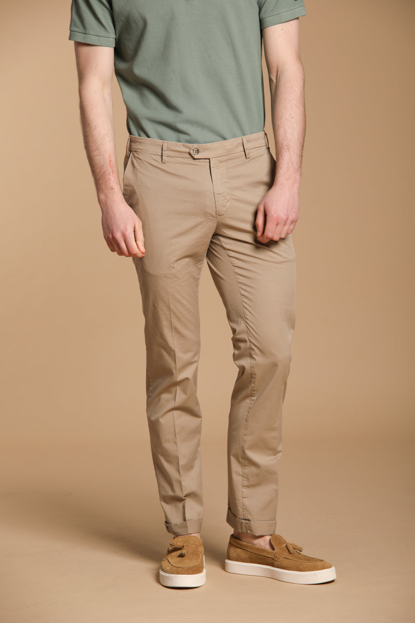 New York Sartoriale pantalon chino homme sartorial en coton pima regular fit 
