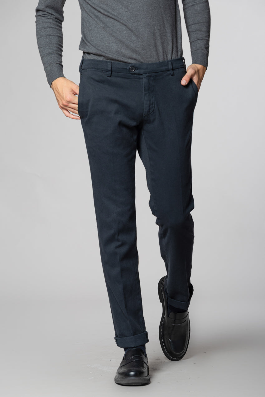 New York Sartoriale pantalone chino uomo sartoriale in cotone cashmere regular fit
