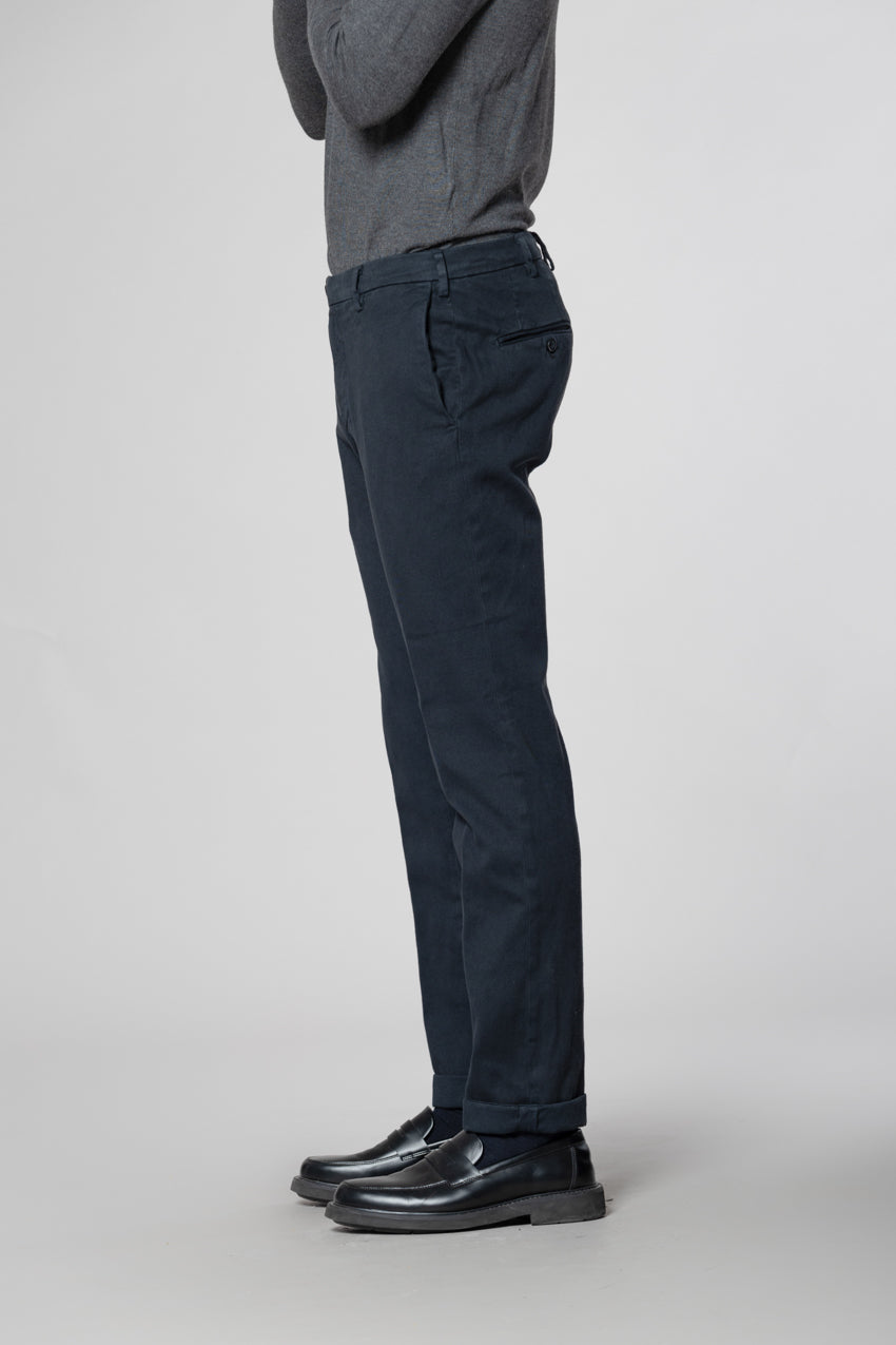 New York Sartoriale men's chino pants tailored in cotton cashmere regular fit