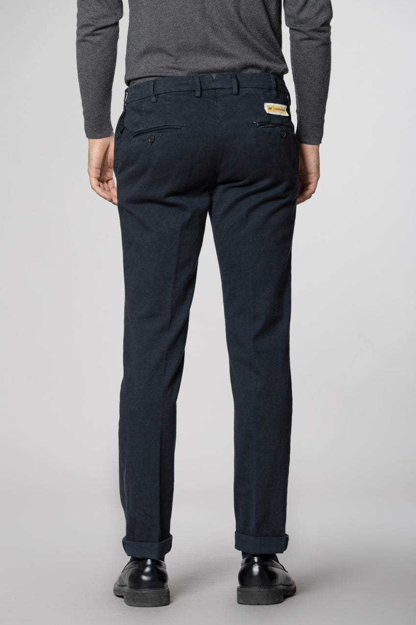 New York Sartoriale men's chino pants tailored in cotton cashmere regular fit