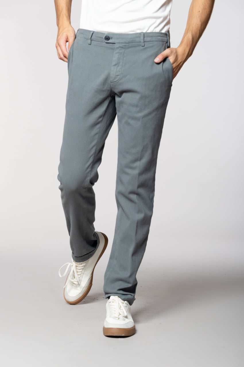 New York Sartoriale men's chino pants tailored in cotton cashmere regular fit
