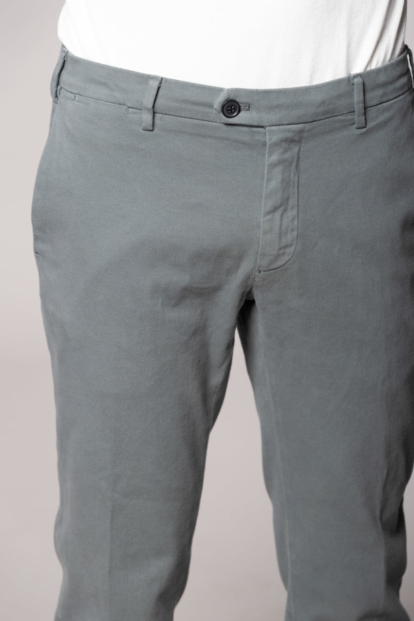 New York Sartoriale men's chino pants tailored in cotton cashmere regular fit