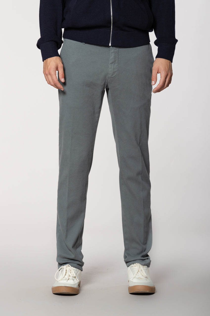 New York Sartoriale men's chino pants tailored in cotton cashmere regular fit